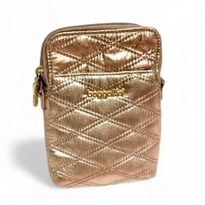 Baggallini Take Two RFID Bryant w/Chain Rose Gold Quilted Crossbody Bag